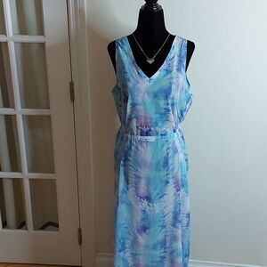 NWOT Apana chiffon kaftan dress sz. S